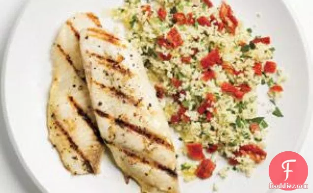 Garlicky Grilled Tilapia With Couscous