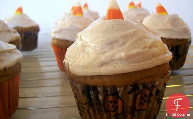 Spiced Pumpkin Patch Cake With Cinnamon Cream Frosting