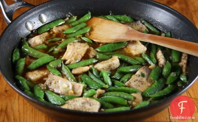 Ginger-scented Tilapia With Sugar Snaps