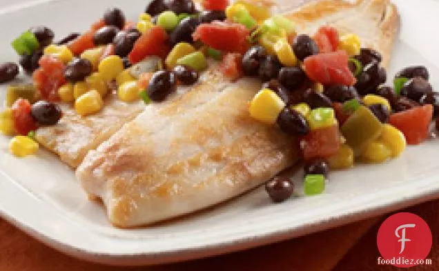Tilapia With Black Beans And Corn