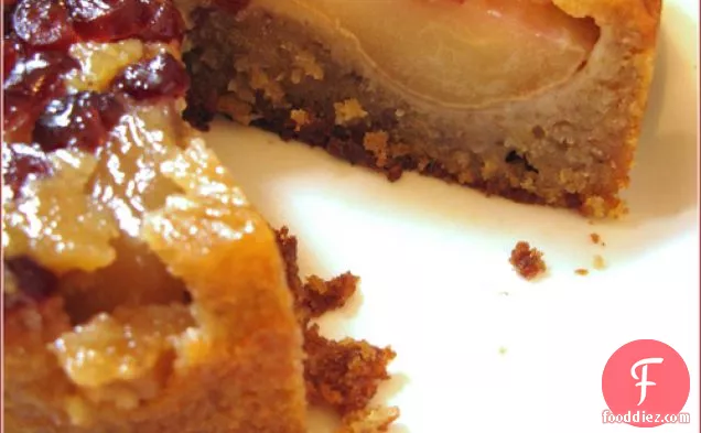 Cranberry & Pear Upside Down Cake