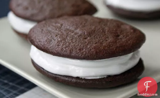 Chocolate Marshmallow-filled Whoopie Pies