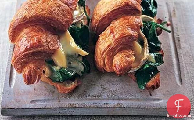 Brie & Spinach Croissants