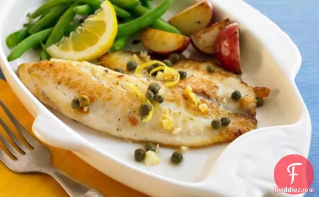Tilapia With Lemon, Garlic, And Capers