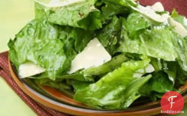 Romaine With Garlic Lemon Anchovy Dressing