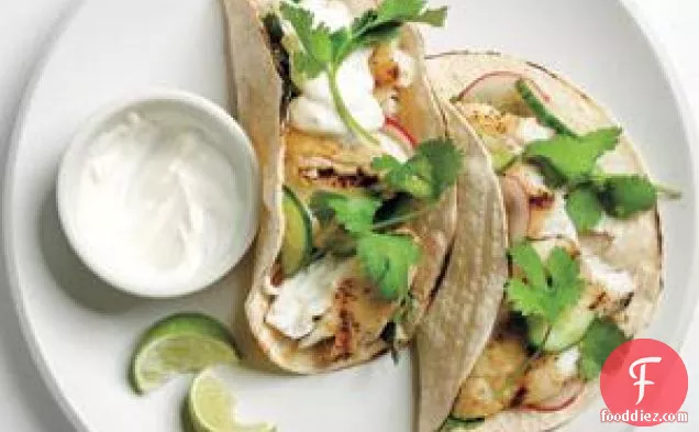 Fish Tacos With Cucumber Relish