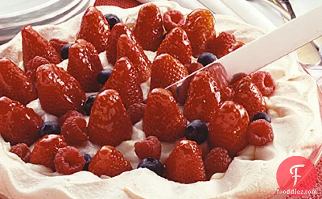 Mixed Berry Meringue Pie