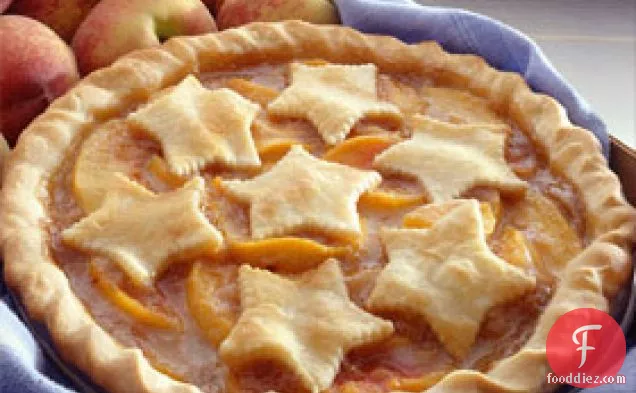 Peach Pie With Cut-out Pastry