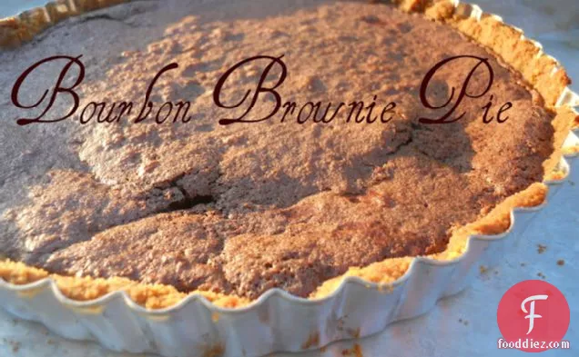 Bourbon Brownie Pie