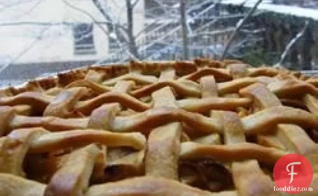 Glazed Apple Cream Pie