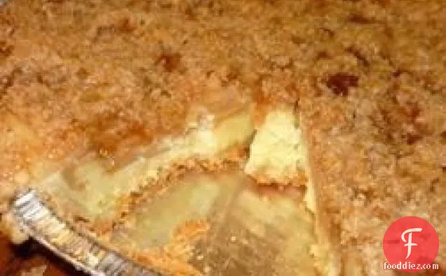 Warm Apple Buttermilk Custard Pie