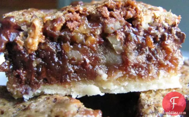 Chocolate-toffee-pecan Pie Bars