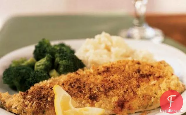 Mustard and Herb-Crusted Trout