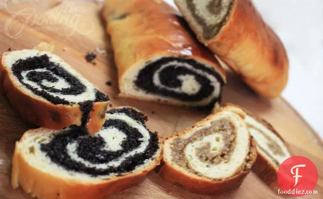 Poppy Seed And Walnut Rolls