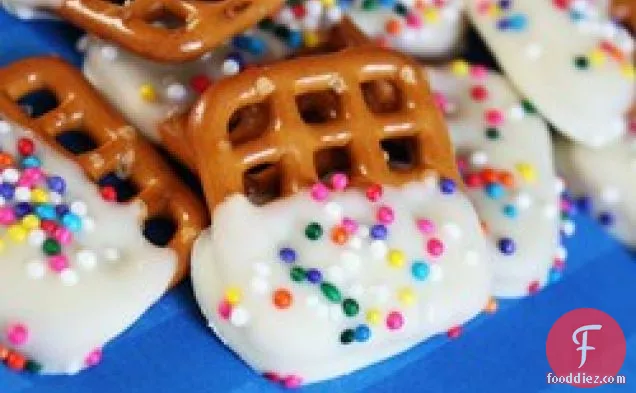 White Chocolate Covered Pretzels