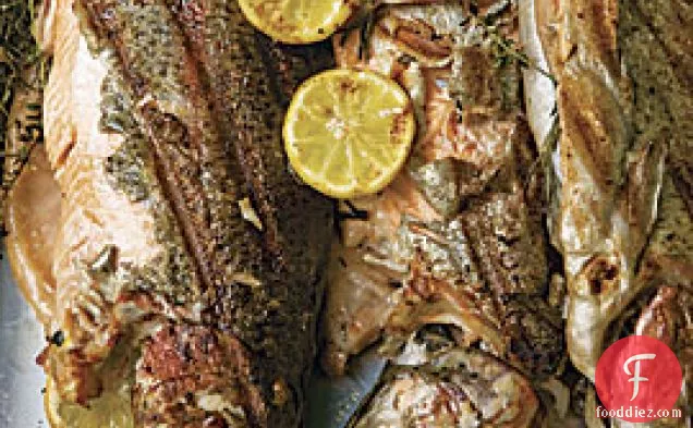 Whole Smoke-grilled Mountain Trout