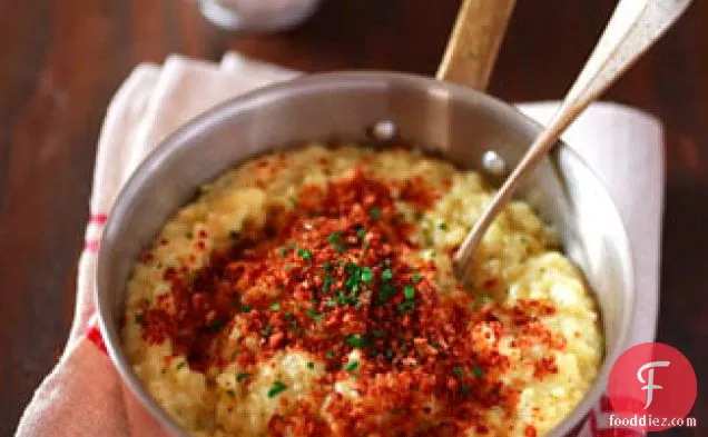 मसालेदार पैंगराटो के साथ फूलगोभी रिसोट्टो