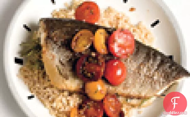 Rosemary Trout with Cherry-Tomato Sauce