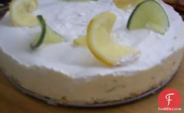 Daiquiri Chiffon Cheesecake With Pretzel Crust