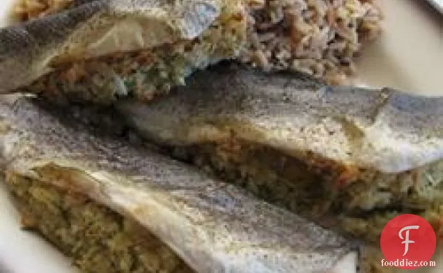Oven Roasted Trout with Lemon Dill Stuffing