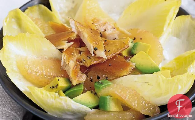 Endive and Grapefruit Salad with Smoked Trout