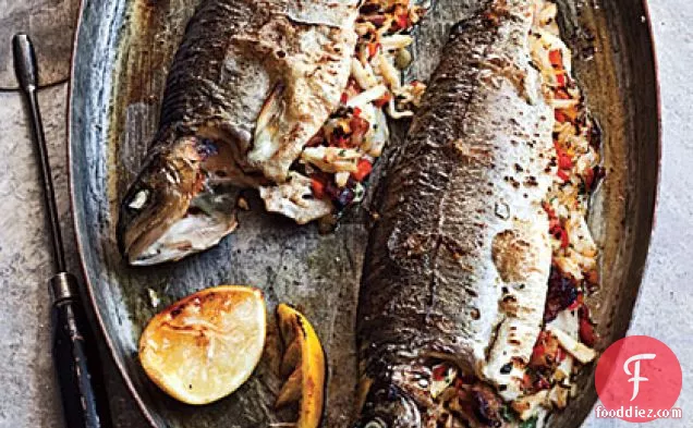 गांठ केकड़ा - भरवां ट्राउट