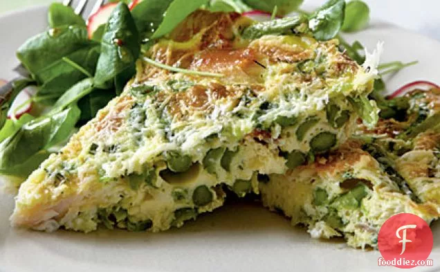 Asparagus and Smoked Trout Frittata