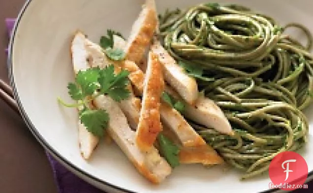 Sauteed Chicken With Herbed Soba