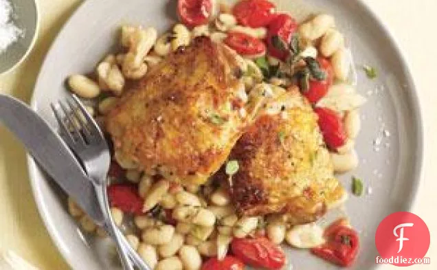 Chicken With White Beans And Tomatoes
