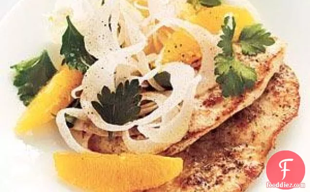 Chicken With Fennel-orange Salad Recipe