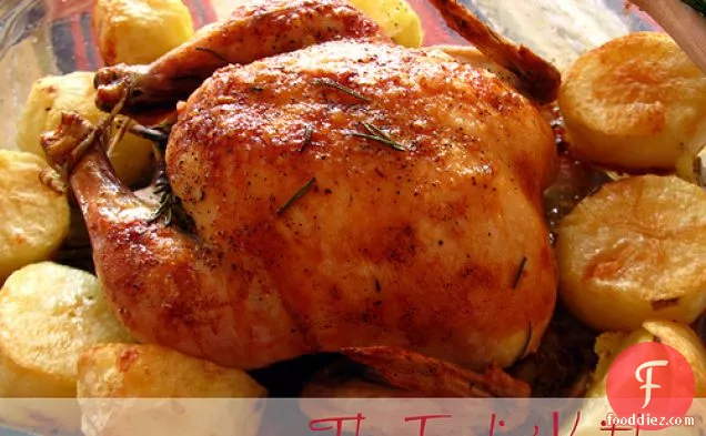 Crisp-skinned Chicken With Rosemary Potatoes