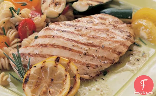 ग्रील्ड नींबू और मेंहदी चिकन