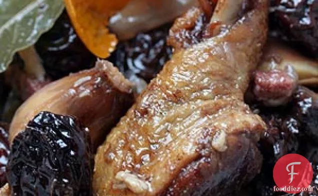 Duck With Prunes In Red Wine