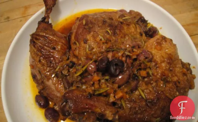 Cook the Book: Braised Duck with Niçoise Olives and Rosemary