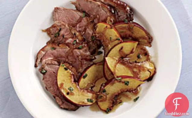 Duck Breasts With Peaches And Tarragon