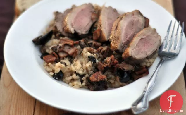 Duck Breasts With Black Olives