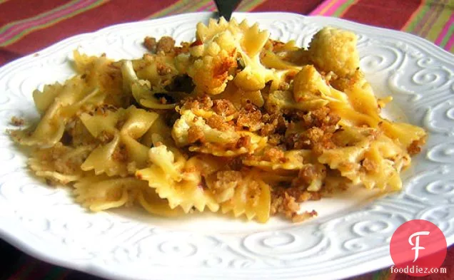 Farfalle With Cauliflower And Toasted Breadcrumbs