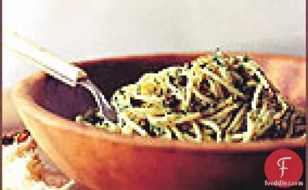 Spaghetti with Fried Capers and Anchovies