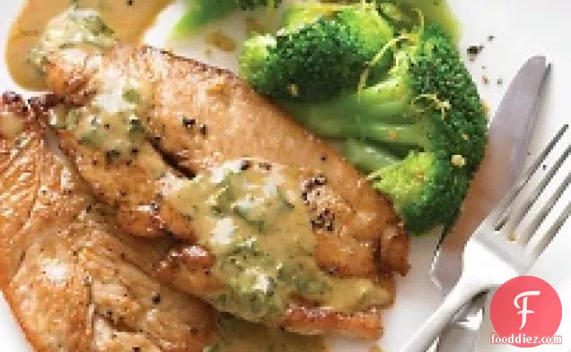 Pan-seared Turkey Cutlets With Wine Sauce