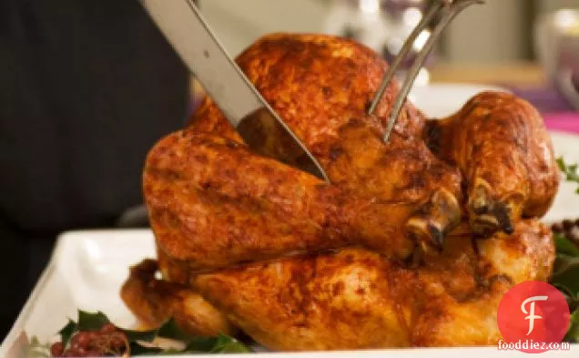 Beer-brined Turkey With Red Chile Adobo