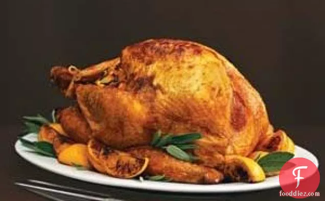 Roast Turkey With Sage And Orange Gravy