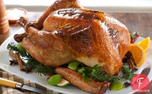 मसालेदार और सुपर रसदार भुना हुआ टर्की