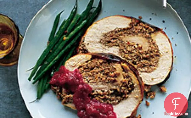 Rolled Turkey Breast With Sausage-pecan Stuffing