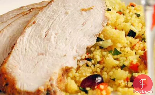Moroccan Turkey with Cranberry Couscous