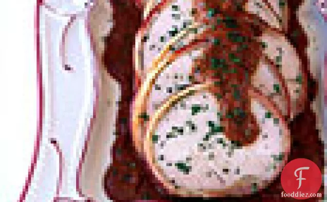 Bacon-Wrapped Turkey Breast with Hazelnut Mole