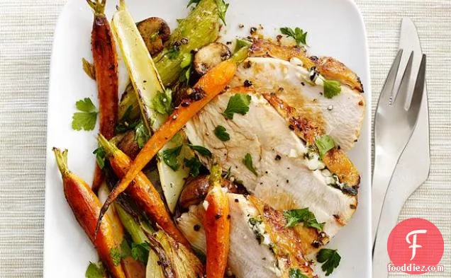 Skillet Turkey With Roasted Vegetables