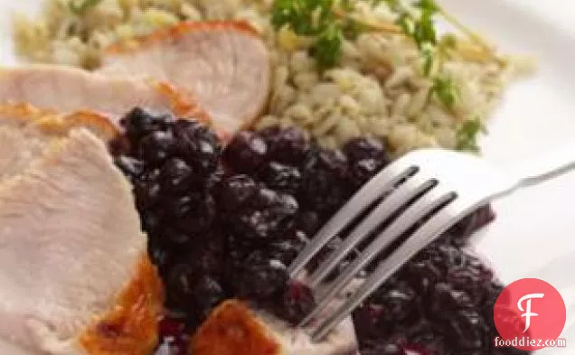 Turkey With Blueberry Pan Sauce