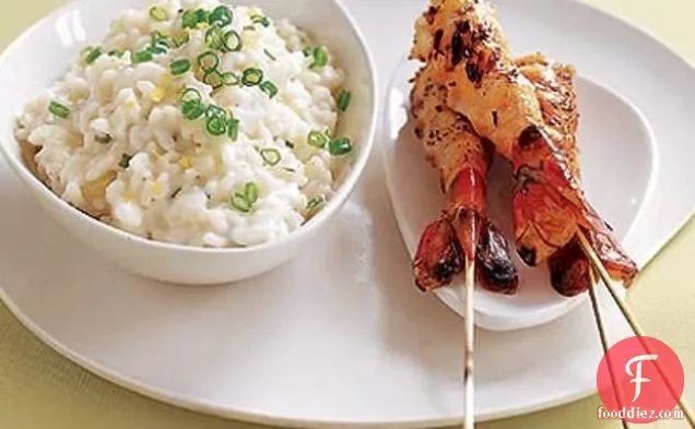 कसा हुआ झींगे के साथ नींबू रिसोट्टो