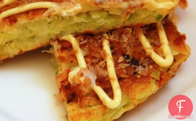 Okonomiyaki - Japanese Savoury Pancake