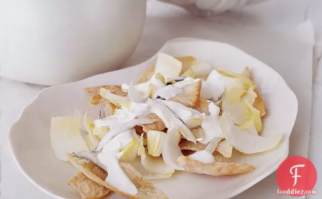 White Anchovy and Crisp Pita Bread Salad